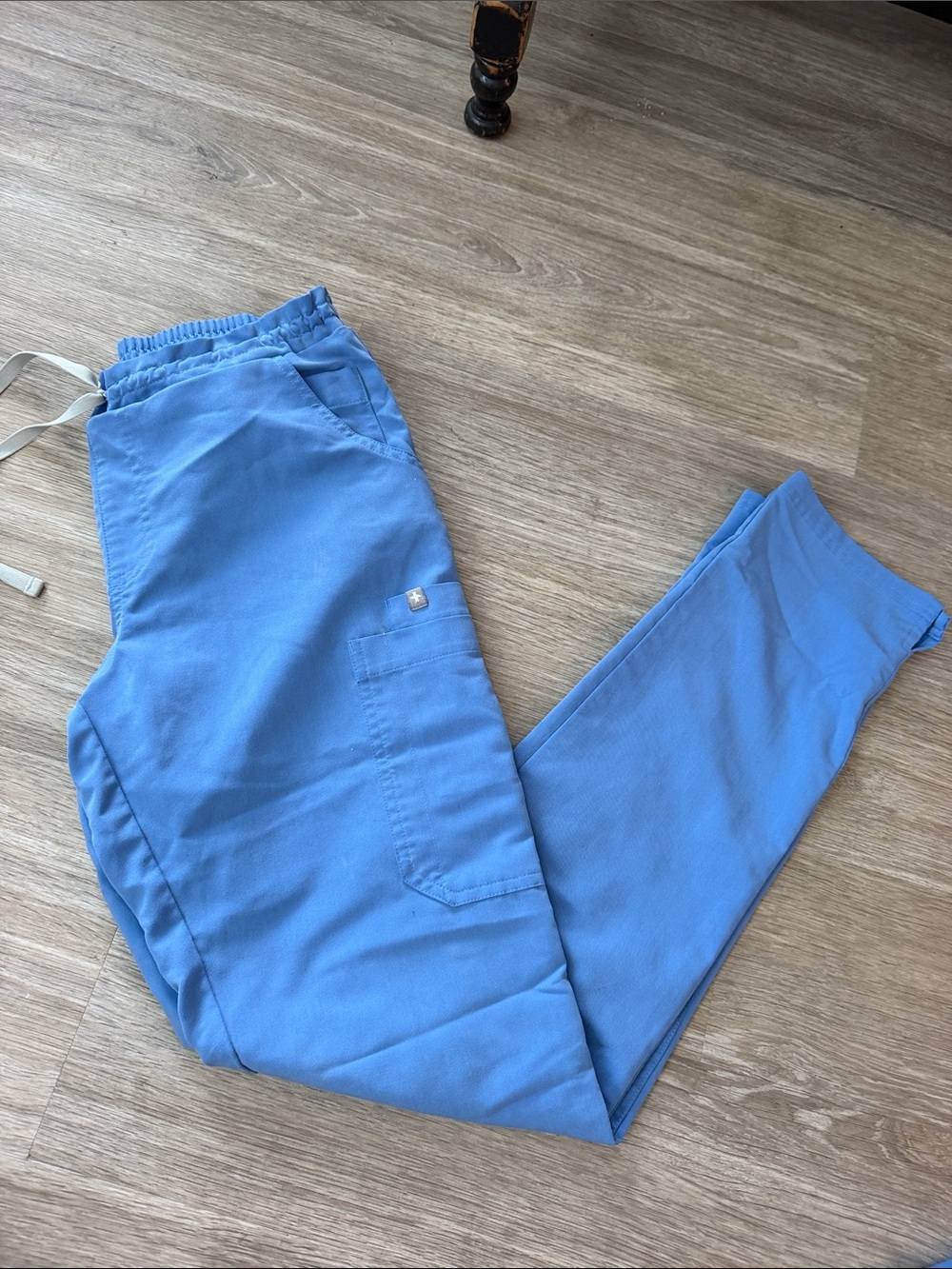 Figs Ceil Blue Women's Jogger Scrub Pants with Utility Pocket